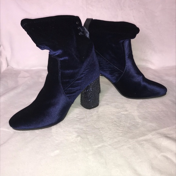 Angelina Navy Blue boots - Picture 4 of 7
